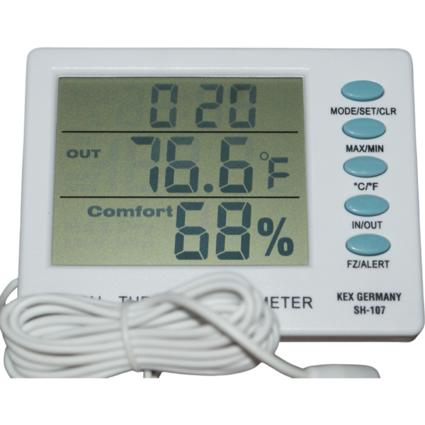 Termohigrómetro Digital Kex SH-107 Con Certificado De Calibración