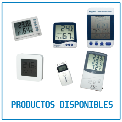 Termohigrometros digitales con certificado de calibración